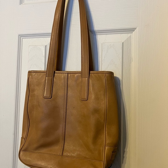 Vintage 1992 Coach Hampton Lunch Tote Tan Leather | Needs Repair - Picture 5 of 12